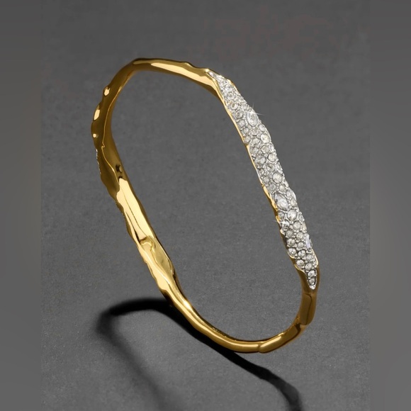 Alexis Bittar Jewelry - Alexis Bittar Gold Bracelet with Silver Detailing